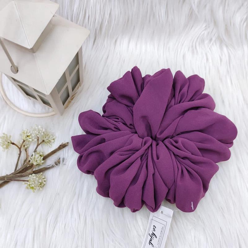 [ 2pcs ] Scrunchie Hijab Premium | Ikat Rambut Anti Pusing 6