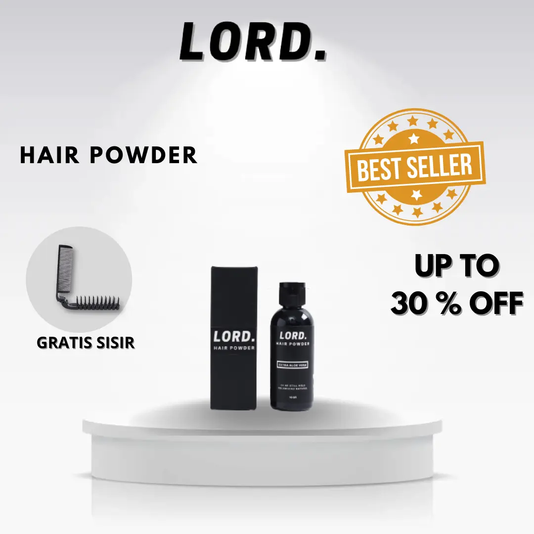 Hair Powder Perawatan Gaya Rambut 10 Gram Hemat Free Sisir