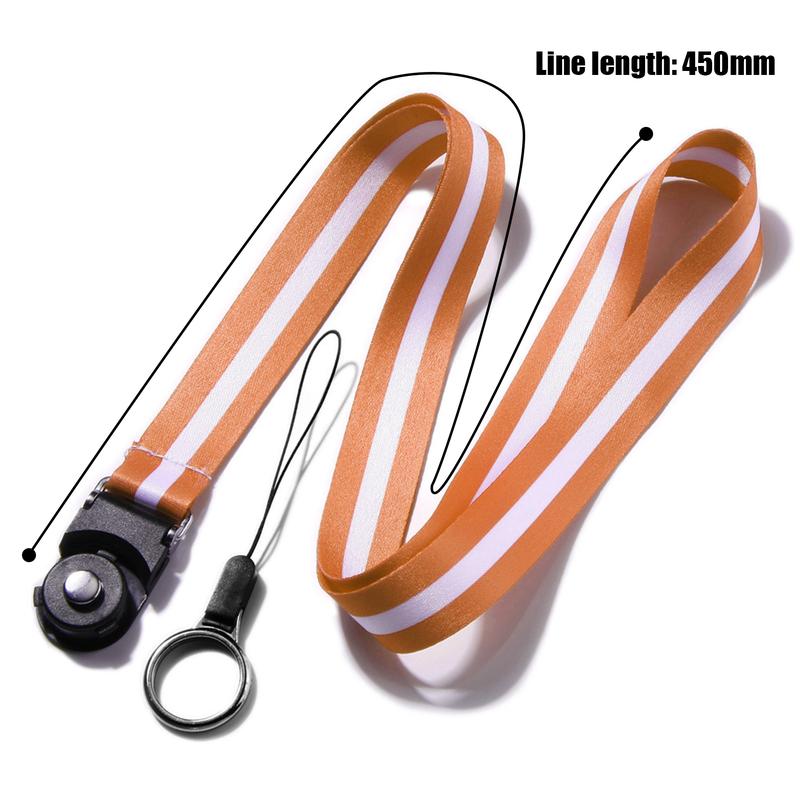 Product Introduction of Dây Đeo Buộc Điện Thoại Di Động Lonever, Thiết Kế Chia Sọc, Dây Đeo Cổ Điện Thoại Di Động Dài, Dây Treo Cho Thẻ Làm Việc 0