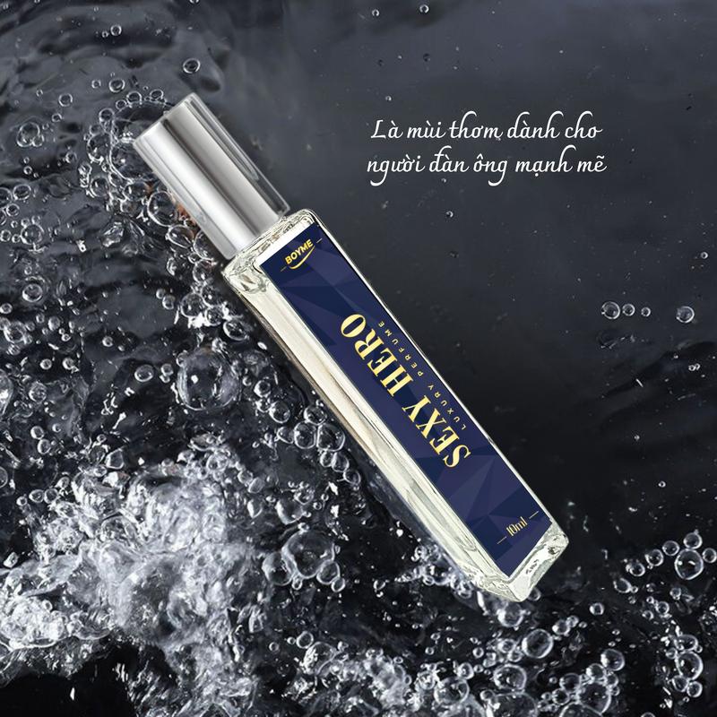 (MUA 1 ĐƯỢC 2) Nước Hoa Nam Thơm Lâu Cuốn Hút SEXY HERO 10ml Dạng Phun Sương Hương Thơm Quyến Rũ Và Sang Trọng Cosmetic Perfume Xịt Thơm Mỹ Phẩm 3