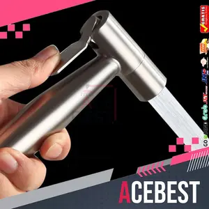 Semptotan Kloset Jet Bidet Spray Stainless Shower Bidet Drat 1/2 inch FXQ-109