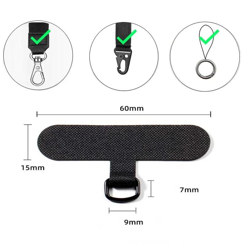 Dây Đeo Buộc Điện Thoại Di Động Tpu Thông Dụng Chống Thất Lạc, Có Nắp Gasket Thẻ, Dây Treo Điện Thoại Có Thể Tháo Rời Đệm Buộc Dán, Làm Bằng Nylon Phone 4