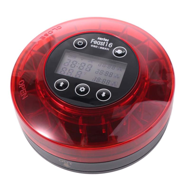 Cho ăn Có bộ hẹn giờ Máy cho cá ăn tự động Màn hình LCD Có thể sạc lại Bình…