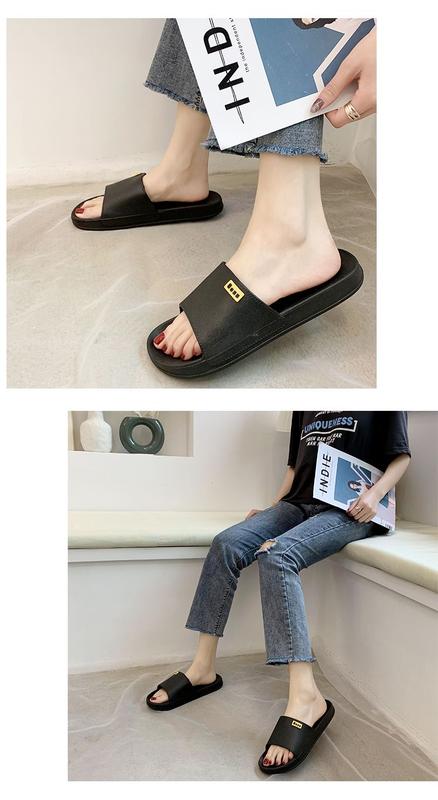 Product Introduction of Selipar Pasangan, Gaya Ringkas, Warna Pepejal, Hitam, Sesuai untuk Semua Musim, Lelaki dan Wanita, Tapak Lembut, Sandal Tidak Licin, Sesuai untuk Musim Bunga dan Musim Panas 2024 Ketibaan Baru 9