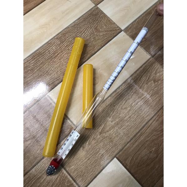  Que đo độ rượu cây đo tỷ trọng rượu cồn từ 0 đến 100 độ loại cao cấp kết quả chính xác cao 