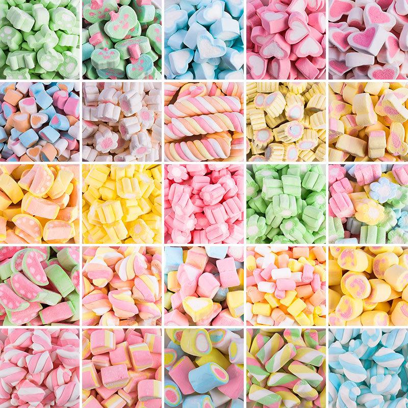 Kẹo Bông Marshmallow 325g Chỉ 50k, Kẹo Bông Gòn Mềm MIX Các Loại Cao Cấp ( Loại 1 ) Candy Food