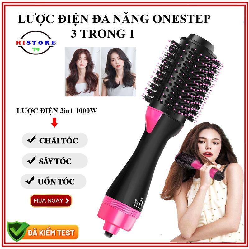 Máy sấy tóc đa năng 3in1 One Step, Lược điện chải tóc tạo phồng, Uấn cụp, Chải thẳng tóc, Máy tạo kiểu tóc đa năng. Bảo hành 12 tháng chăm sóc tóc