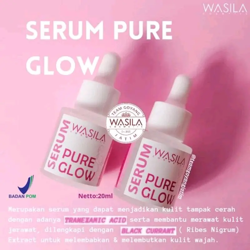 serum pure glow new series wasila cosmetic 0
