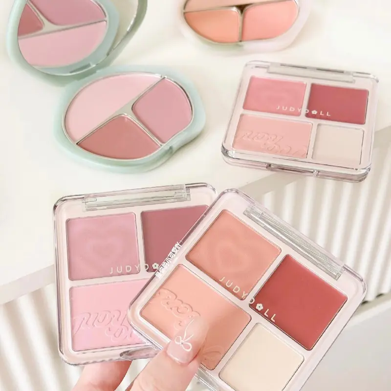 ￼[JUDYDOLL] Phấn Má Hồng Judydoll 4 Ô Màu Má Hồng Kem Và Nắt Sáng Tự Nhiên Làm Sáng Gương Mắt Cho Mọi Tone Da 9g 3