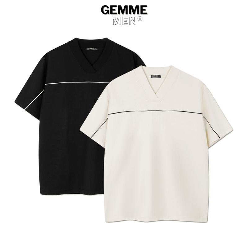  Áo thun Simple V Cotton big size GEMME MEN 55 - 150kg chuẩn form Unisex 