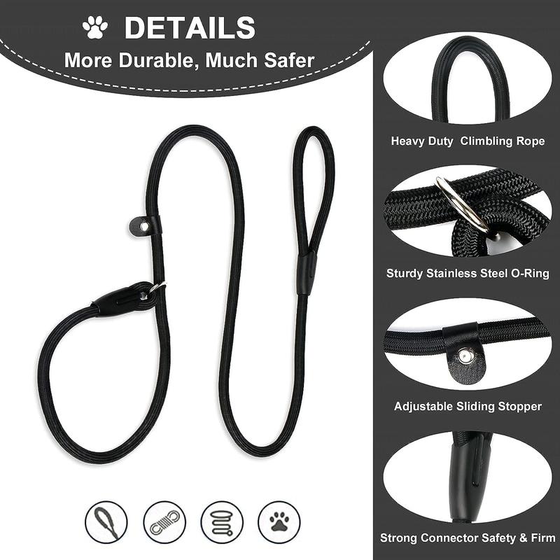Nylon Dog Leash, Pet Lead With Buckle, Adjustable Pet Walking Leash for Dogs & Cats 3