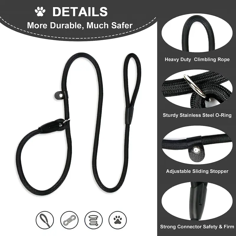 Nylon Dog Leash, Pet Lead With Buckle, Adjustable Pet Walking Leash for Dogs & Cats 3