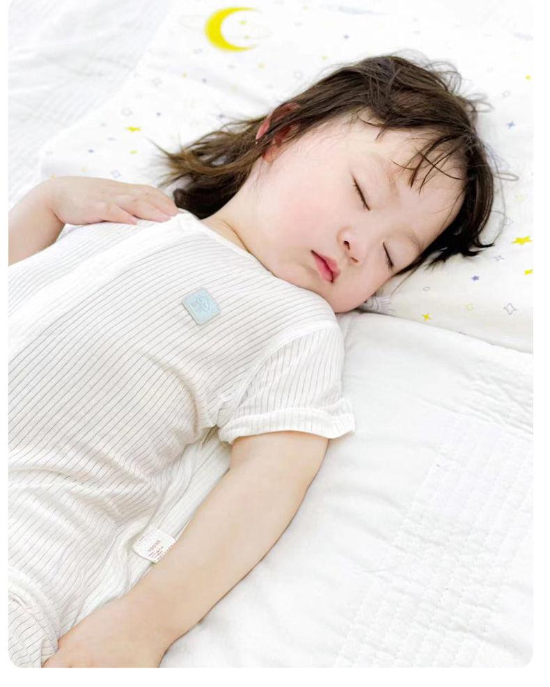 Product Introduction of Quần Áo Vải Modal Cho Em Bé Bộ Đồ Ngủ, Áo Liền Quần ngắn Tay Cho Em Bé Điều Hòa Không Khí Mùa Hè, Áo Jumpsuit Quần Lụa Lạnh Không Xương, Quần Áo Mùa Hè Mỏng 11