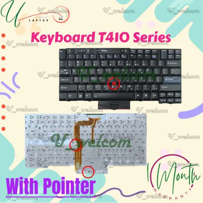 KB Keyboard Thinkpad T410 T420S W520 X220i T510 T520 W510 Series With pointer