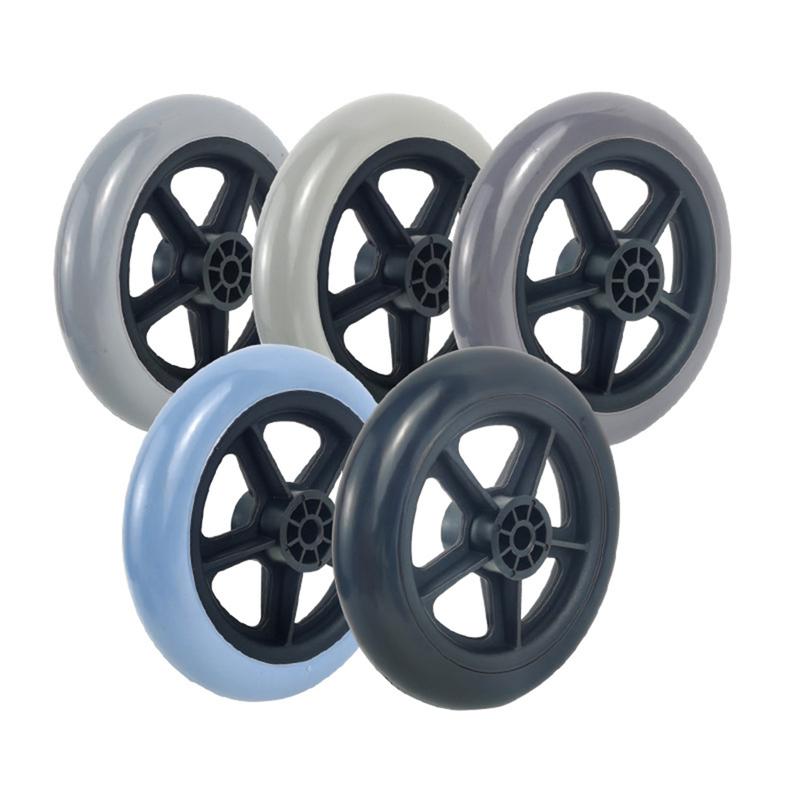 Product Introduction of Universal 5Inch Wheelchair Front Castor Anti Slip Replacement Shopping Cart Wheels Wear-resistant Travelling Trolley Caster Wheelchair Accessories 22
