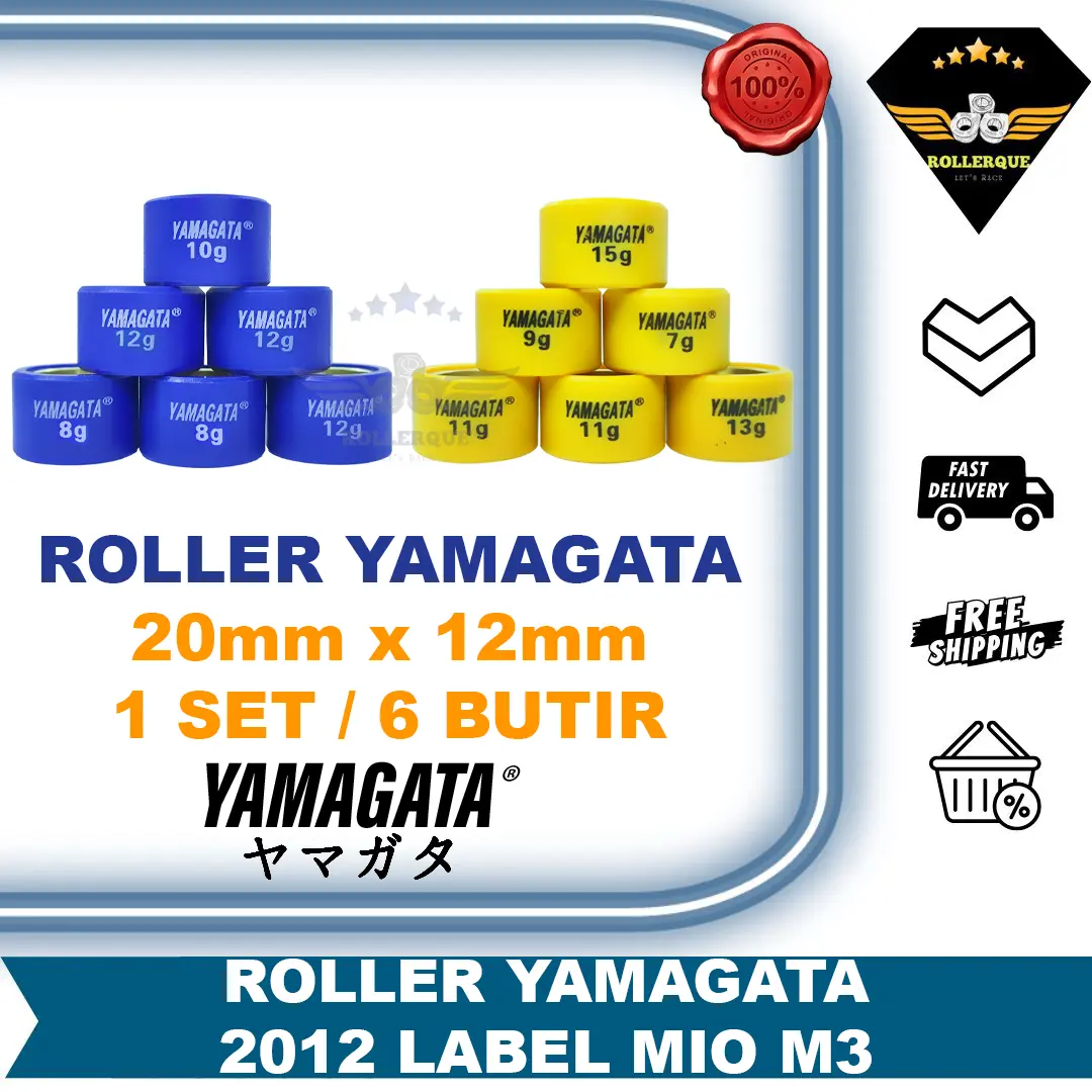 Roller Nmax Lexi Aerox Mio M3 S 125 GT 125 Xeon Free Go Racing Yamagata 7gr sd 15gr motor motorcycle