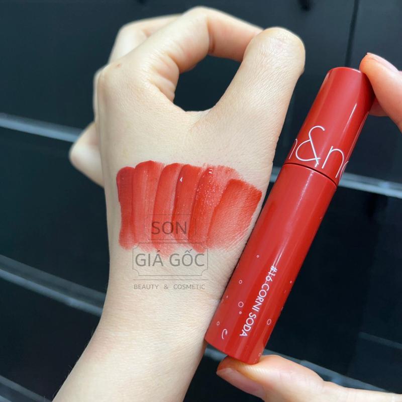 son romand bóng màu 16 Đỏ đất (Romand Juicy Lasting Tint 16)
