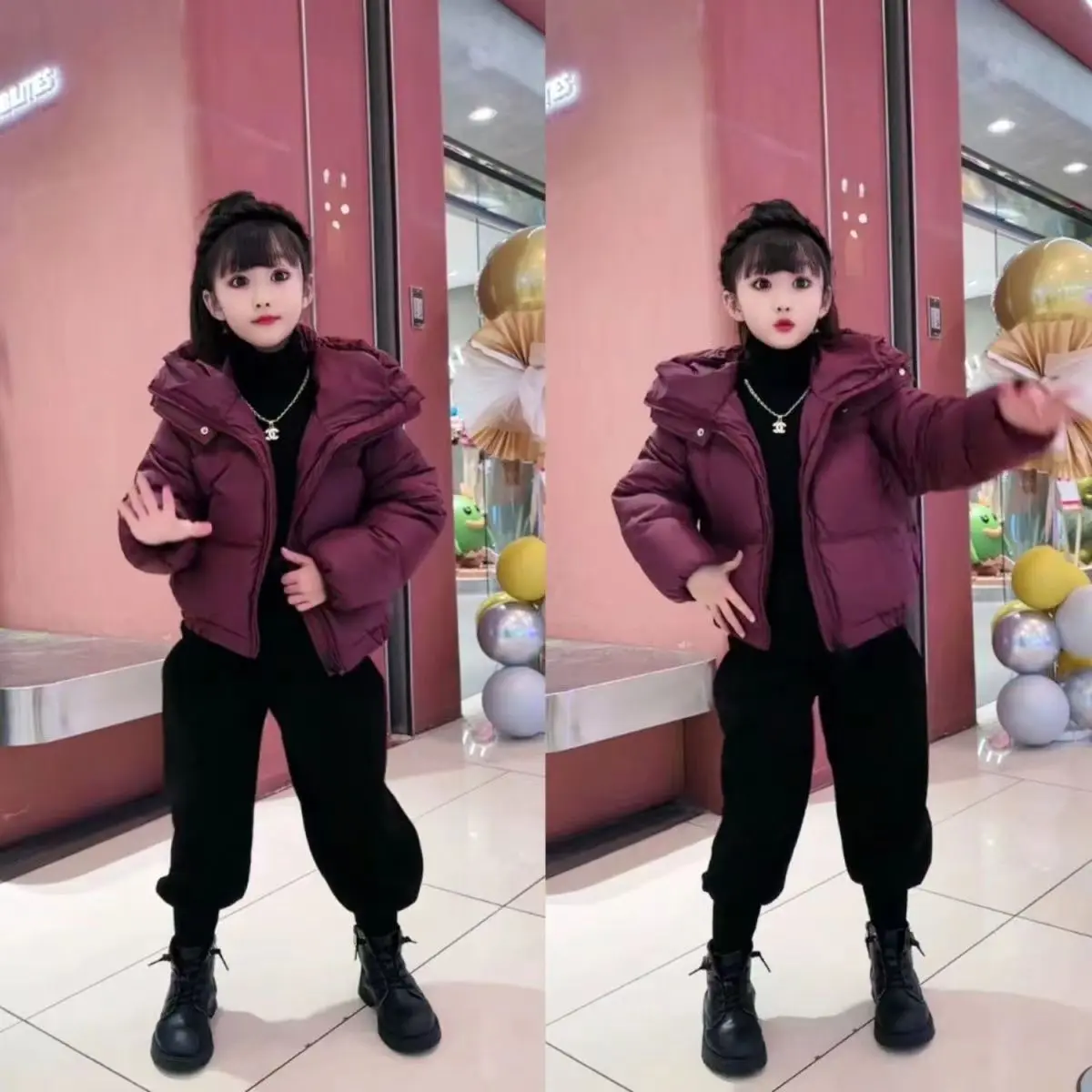 Áo Khoác Độn Bông, Cho Bé Gái, Phong Cách Phương Tây, Áo Khoác Dài Trung Bình Cho Trẻ Em, Ấm Áp, Thích Hợp Cho Mùa Đông 2024, Người Nổi Tiếng Trên Internet, Quần Áo Cotton Cho Trẻ Em, Hợp Xu hướng, Hàng Mới Về