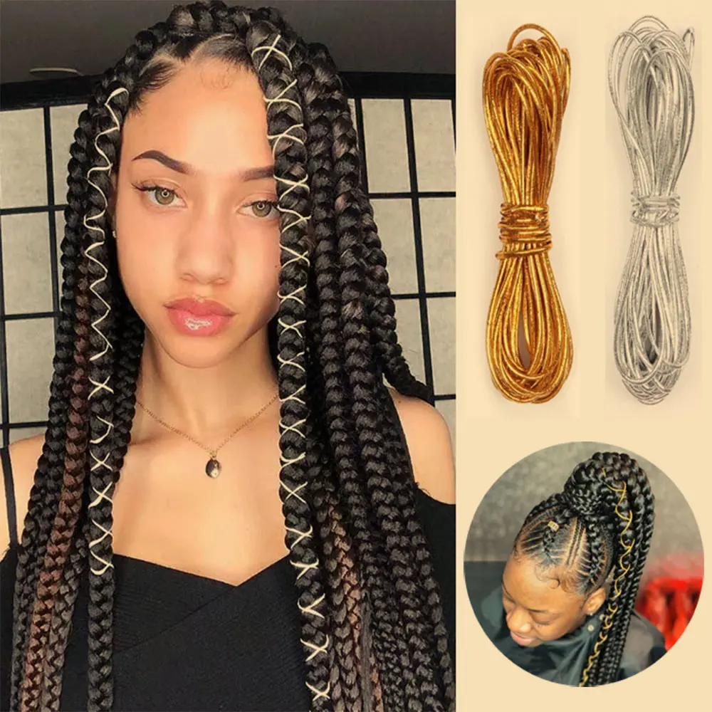 Party Styling Hair Decoration Hair Accessories Braided Elastic Rope Braiding Hair Strings Dreadlock Beads