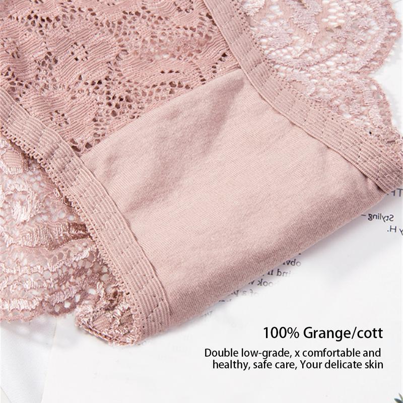 Luxury Floral Embroidery Lace Panties Women Briefs Hollow Lingerie Female Underwear Ladies Breathable Underpants 4