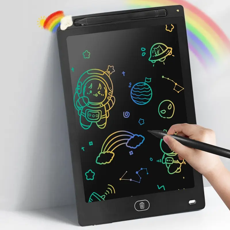 12 inch LCD Message Writing Tablet, 1 Piece Colorful Doodle Board Drawing Pad, Erasable Reusable Drawing Tablet for Toddlers Gift, Educational Learning Tablet Toy, Baby Toys, Education Devices, Fun Toys for 13 Year Olds to Feel Good, Teenage Boy Gift 0