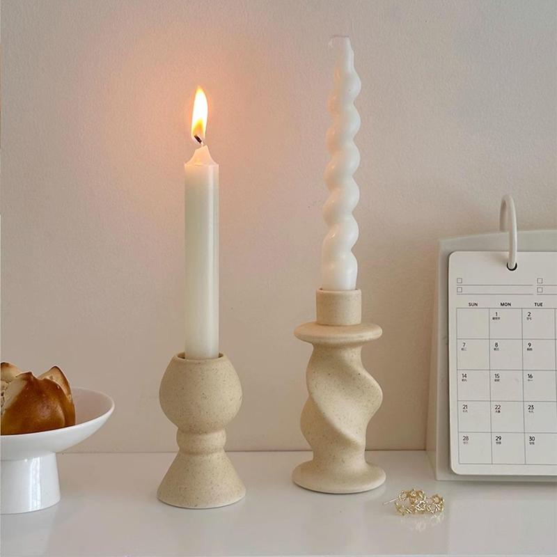 Product Introduction of Ceramic Candle Holder, 1 Count Vintage Candlestick Holder, Decorative Candle Holder for Home Decor, Gift Ideas, Ornaments 8