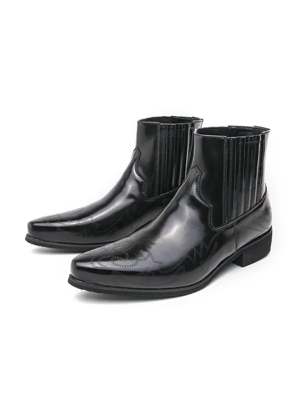 Men's Fashionable Plain Color Short Boots, Casual Comfortable Pointed Toe Ankle Boots for Daily Wear, Fashion Shoes for Party, Daily Clothing Decor, Valentine's Day, Gift 7