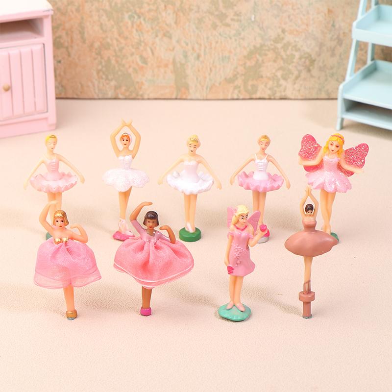 Mini Music Box Dolls Ballet Dancer Girls Figurines Fairy Princess Ornament Dancing Eight Tone Box Decor Music Box Accessories 6