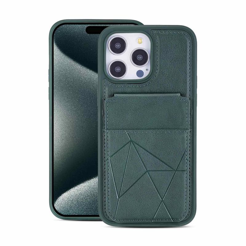 Ốp lưng iPhone 12 13 14 15 16 17 pro promax, giá đỡ từ tính, kẹp thẻ da, 2 trong 1, chống rơi, mỏng, thời trang, bảo vệ