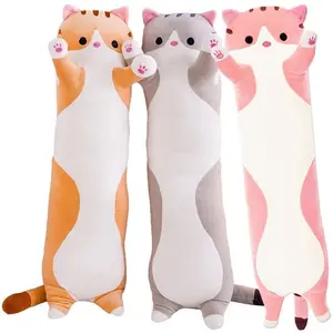 Bantal Guling Kucing Viral Tinggi 60cm Bahan Yelvo Berlabel SNI Bed