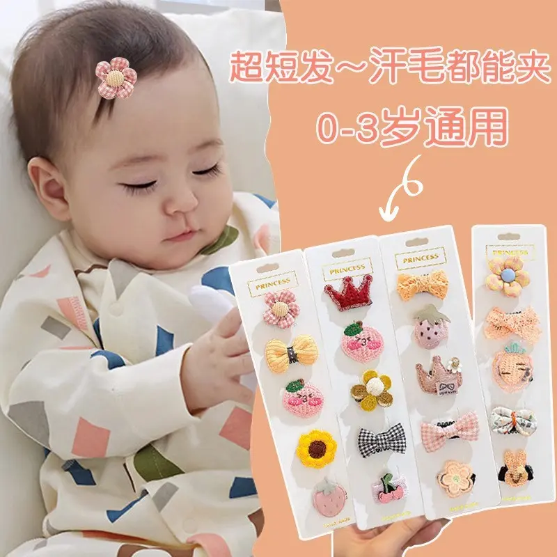 Kẹp Tóc Vải Cho Bé Gái, Thích Hợp Cho Trẻ Sơ Sinh Có Độ Phồng Tóc Nhỏ Không Làm Tổn Thương Tóc, Kẹp Bb Đẹp Cho Trẻ Em, Phụ Kiện Tóc Dễ Thương, Cho Trẻ Em