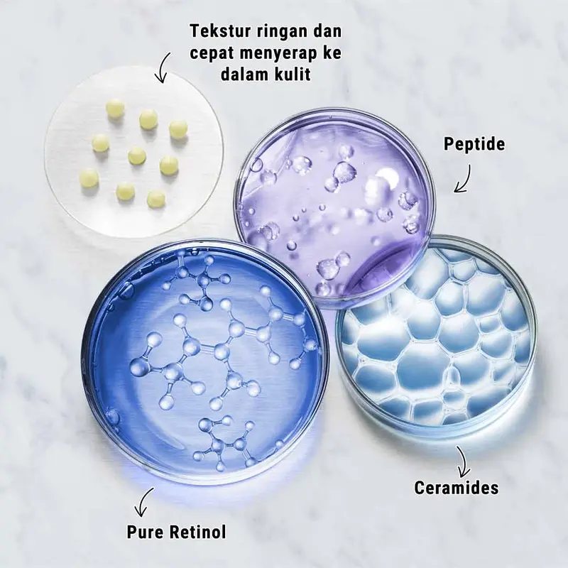 Kiehl's Retinol Skin-Renewing Daily Micro-Dose Serum. Mengandung Retinol, Ceramide, Peptide 5