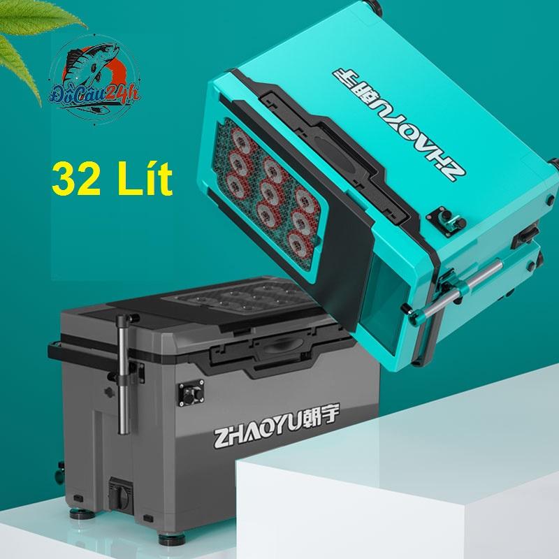 Thùng Câu Đài Carbon ZHAOYU Thể Tích 32L Đa Năng Dùng Mọi Địa Hình Đi Câu Bắt Cá