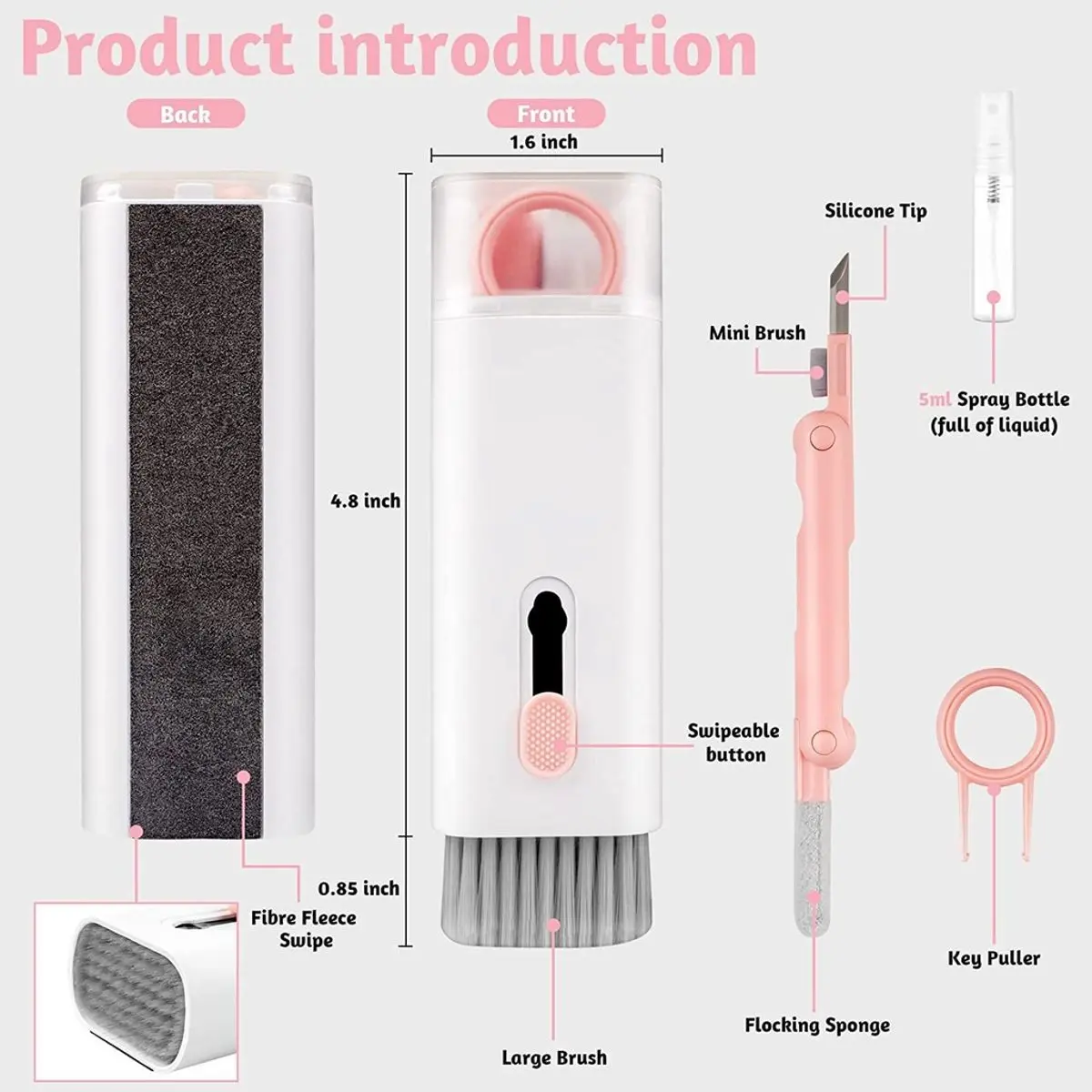 Bộ dụng cụ vệ sinh Laptop, tai nghe Airpod, máy tính macbook, bàn phím, máy ảnh đa năng 7 in 1 nhỏ gọn S P Chụp Ảnh Camera