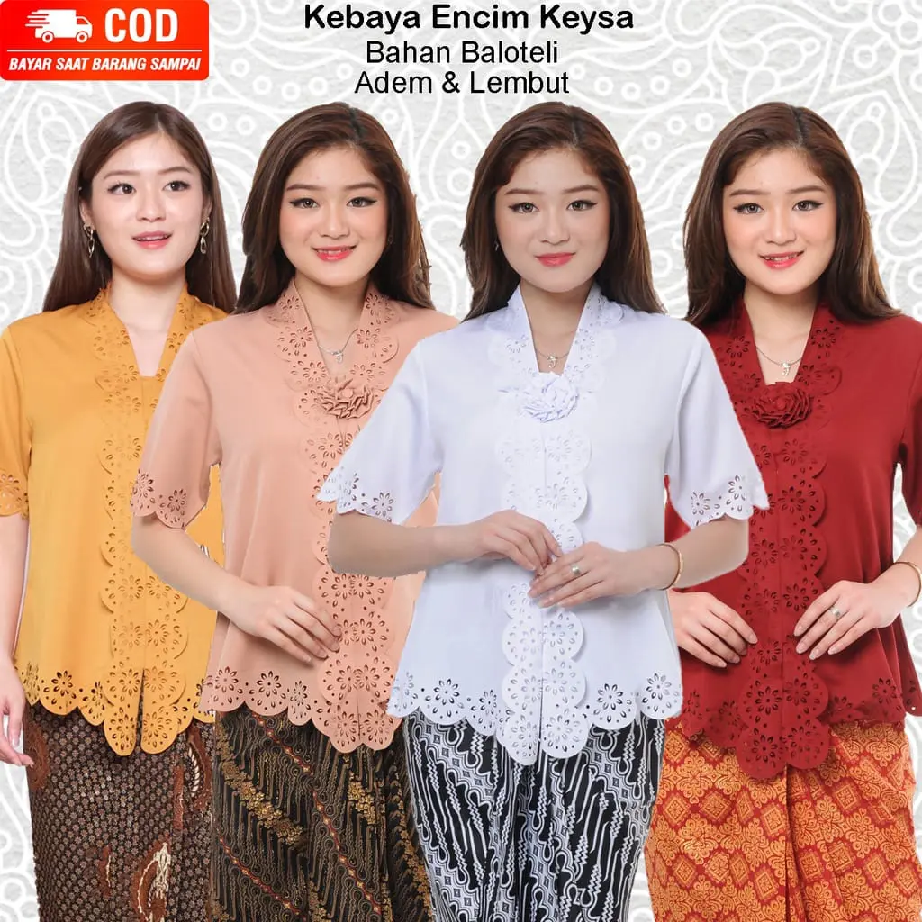 Atasan Kebaya Encim Modern Terbaru Model chalota/Kebaya Elegan/kebaya Wisuda/Kebaya kartini