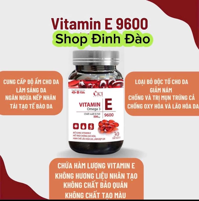 Product Introduction of [MUA 1 tặng 2 nhận về 3 ] Viên uống Vitamin E Đỏ Thực phẩm bổ sung hỗ trợ chăm sóc sắc đẹp 5