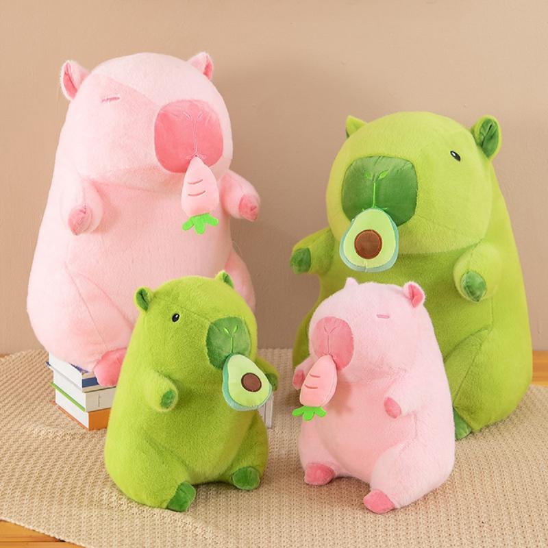 Búp Bê Capybara Sang Trọng - Kapibara Sang Trọng Đồ Chơi Bơ Cà Rốt Thú Bông Voi Thú Nhồi Bông Toy Phát Nhạc