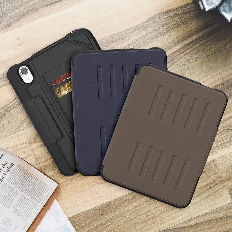Magnetic Smart Case, Business Case with Multi-angle Stand Cover, Shockproof Tablet Protective Cover for iPad Mini6 2021/Mini7 (A17pro) 2024 8