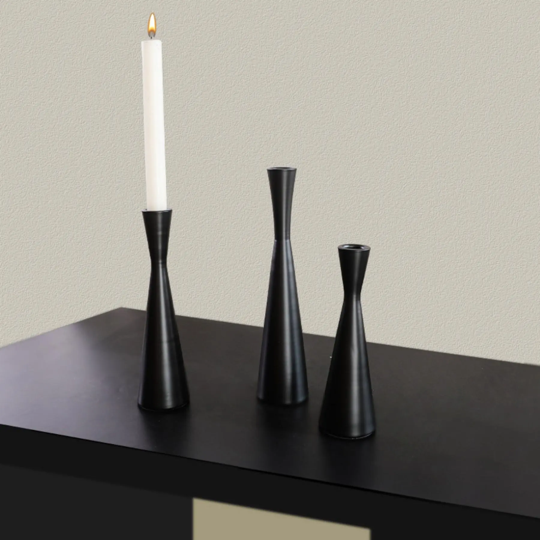 Modern Candle Holder Set, 3pcs Decorative Candle Holder, Metal Candle Holder for Home Decor