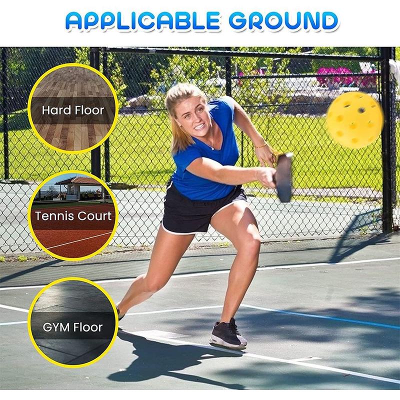 Product Introduction of Durable Wooden Pickleball Paddles Ribbed Handle Colorful Pickle Ball Racket Single Racket Non-Slip Pickleball Training Equipment Gifts 13