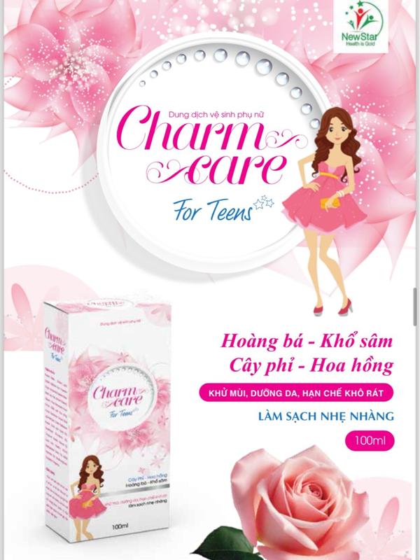 DUNG DỊCH VỆ SINH PHỤ NỮ  DÀNH CHO TRẺ EM VÀ TUỔI DẬY THÌ - CHARM CARE - KHỬ MÙI, DƯỠNG DA, HẠN CHẾ KHÔ RÁT, LÀM SẠCH NHẸ NHÀNG 6