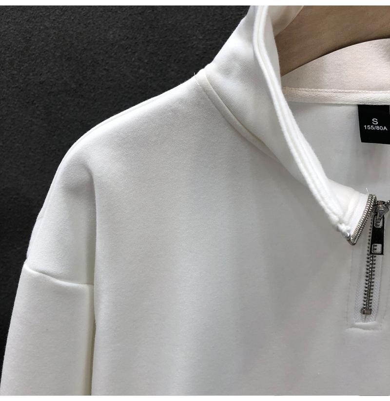 Product Introduction of Everyday Joker Half Zipped Stand Collar Sweater Men Trendy Brands Early Autumn Coat 2024 Spring and Autumn New Men's Coat 12