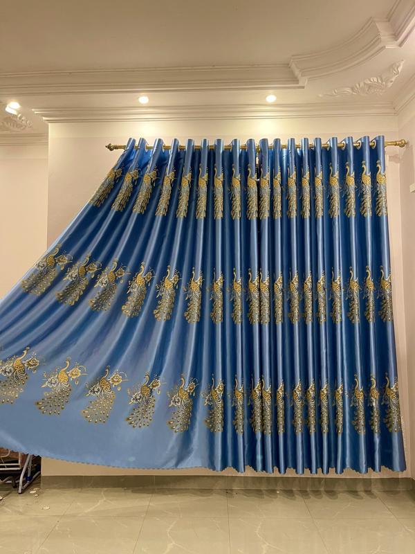 RÈM GẤM NGỌC TRAI HOẠ TIẾT CÔNG LOẠI 1 SIÊU DÀY TRỌNG LƯỢNG 900 GRAM 1M VẢI Chống nắng 95% Rèm cửa sổ và cửa chính đầy đủ kích thước rèm không kèm thanh treo rem ngan rem thay rèm ngọc