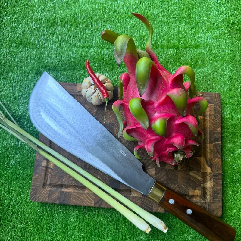Dao yếm làm cá chặt xương gà vịt được làm từ nhíp oto dài 40cm nặng 400g 1