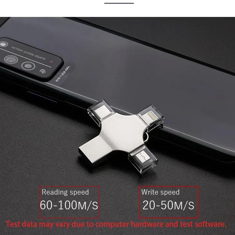 Product Introduction of Ổ đĩa Lung Linh 1TB 4 trong 1, Sản phẩm Chính hãng 100%, Ổ Đĩa Cầm Tay OTG Thẻ nhớ USB 3.0, Loại C tốc độ nhanh, Tương thích với Apple, Android và PC, [Hàng Có Sẵn] [Thanh Toán Khi Nhận Hàng] 6