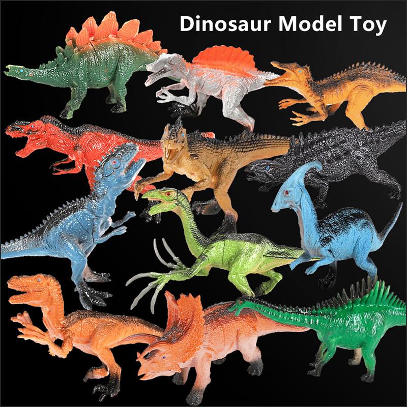 CS 1pc 15cm Small Dinosaur Model Toy Jurassic Tyrannosaurus Raptor Triceratops Ankylosaur Stegosaurus Gift for Kids #444754 7