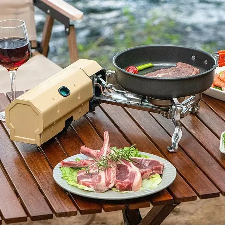 Bếp Gas Camping Stove mini gấp gọn, tiện ích dùng đi cắm trại kèm túi đựng 1