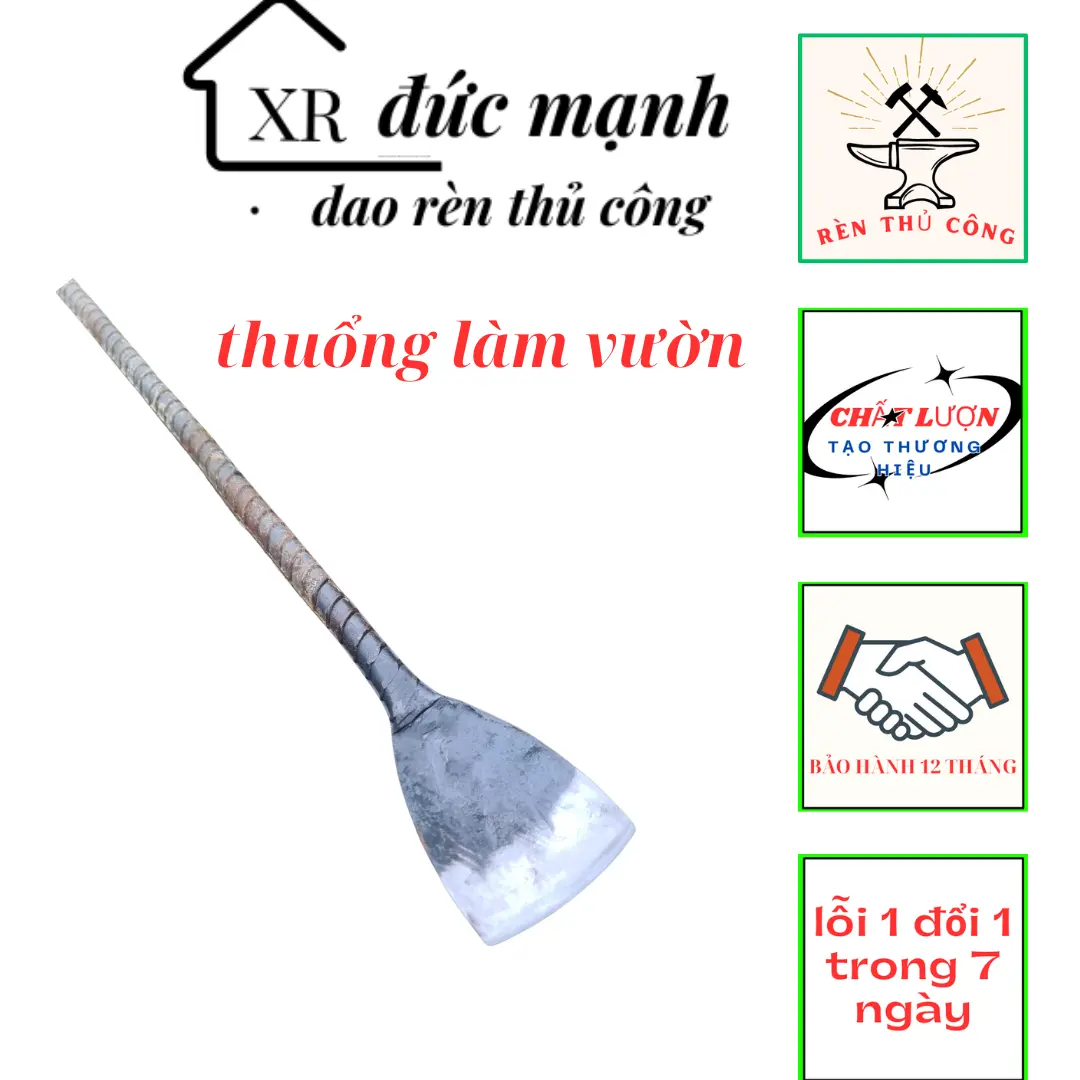 dụng cụ làm vườn thuổng thép xoắn làm vườn cực kỳ sắc bén dao  làm  cỏ  vườn