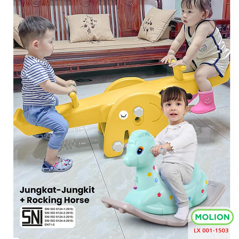Jungkat Jungkit Anak Seesaw Perosotan Mainan Jungkat-Jungkit  Toys Kuda Kudaan Prosotan 001-M1505 Pesawat Plastik 4