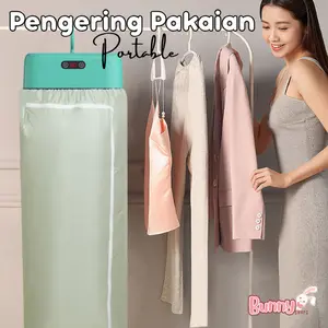 (BunnyS) Mesin Pengering Pakaian Portabel drying Pemanas Pengering Pakaian Lipat Listrik Anti Bakteri